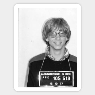 Bill Gates Mugshot Sticker